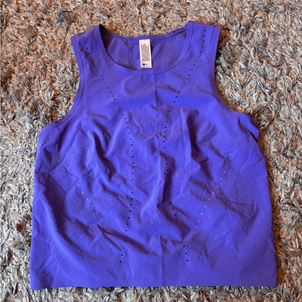 Purple lululemon swift ventilated tank top